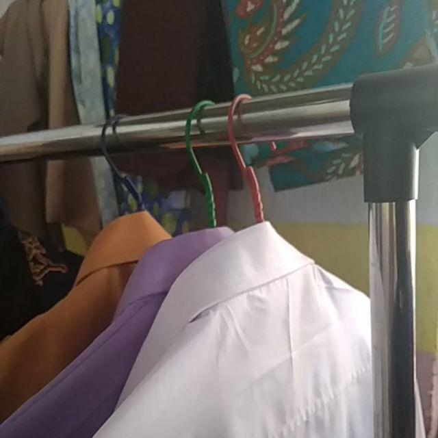 Hanger Baju Indo Kurnia Kawat Murah Display Toko Pakaian