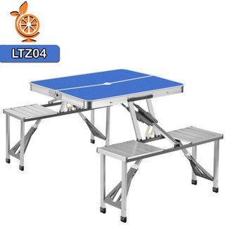 C0D NMeja Kursi Lipat Piknik Aluminium Portable Meja Makan Lipat Multifungsi Portable Picnic Table &amp; SeatsMeja Lipat Meja Makan/Meja Piknik Portable Full Aluminium