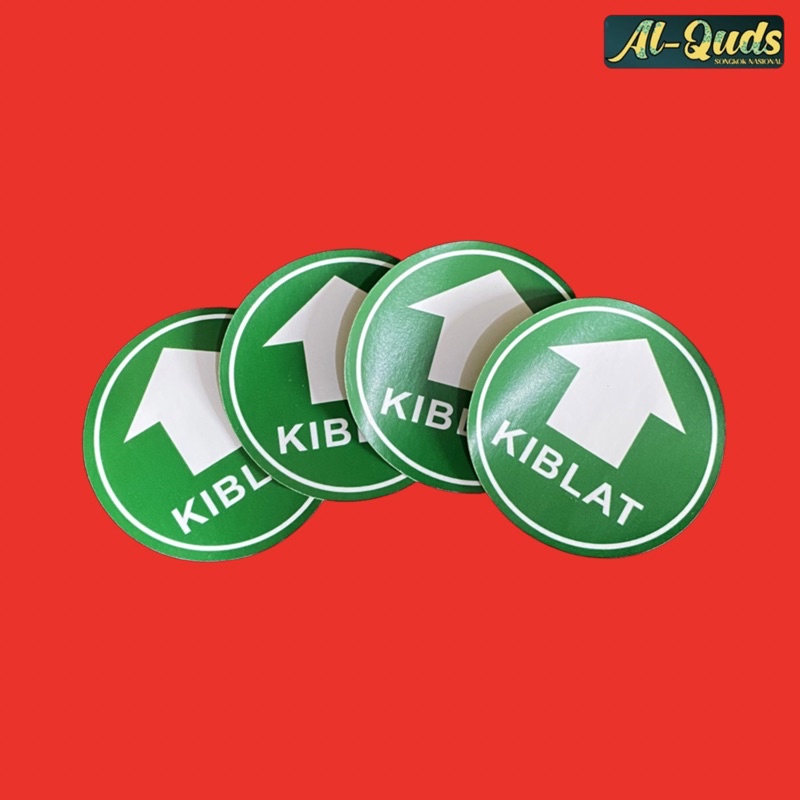 

Stiker Arah Kiblat Warna Hijau