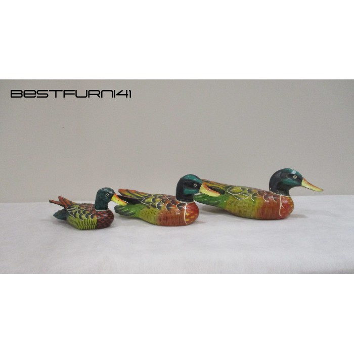 Pajangan Dekor  Bebek Kerajinan Bali - Set 3 piece