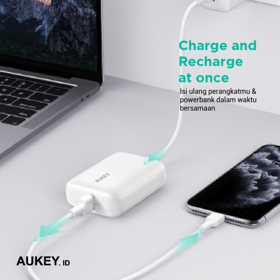 Aukey Bundling TK-2 PD &amp; QC Support PA-B1 + PB-N83 + CB-CL1