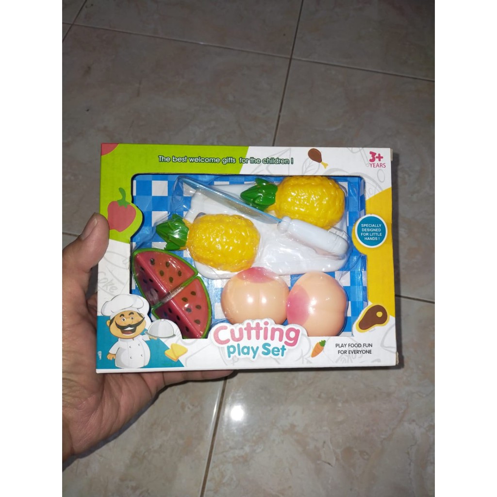 Mainan Edukasi Buah Sayur Potong / Cutting Play Set