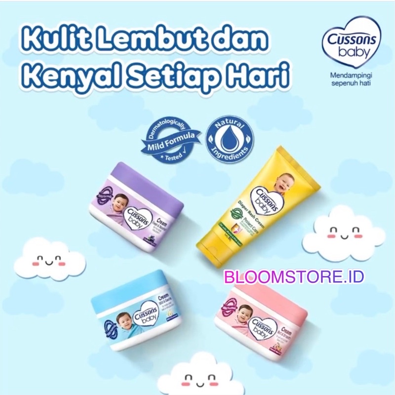 CUSSONS Baby Cream Krim Bayi Pelembab Losion Lotion Perawatan Kulit Bayi Cusson 50g 50gr 50gram 50 g gr gram Murah Promo Original Newborn New Born