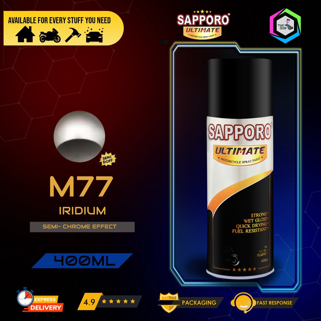 SAPPORO ULTIMATE Metallic Colour Cat Semprot M77 Iridium