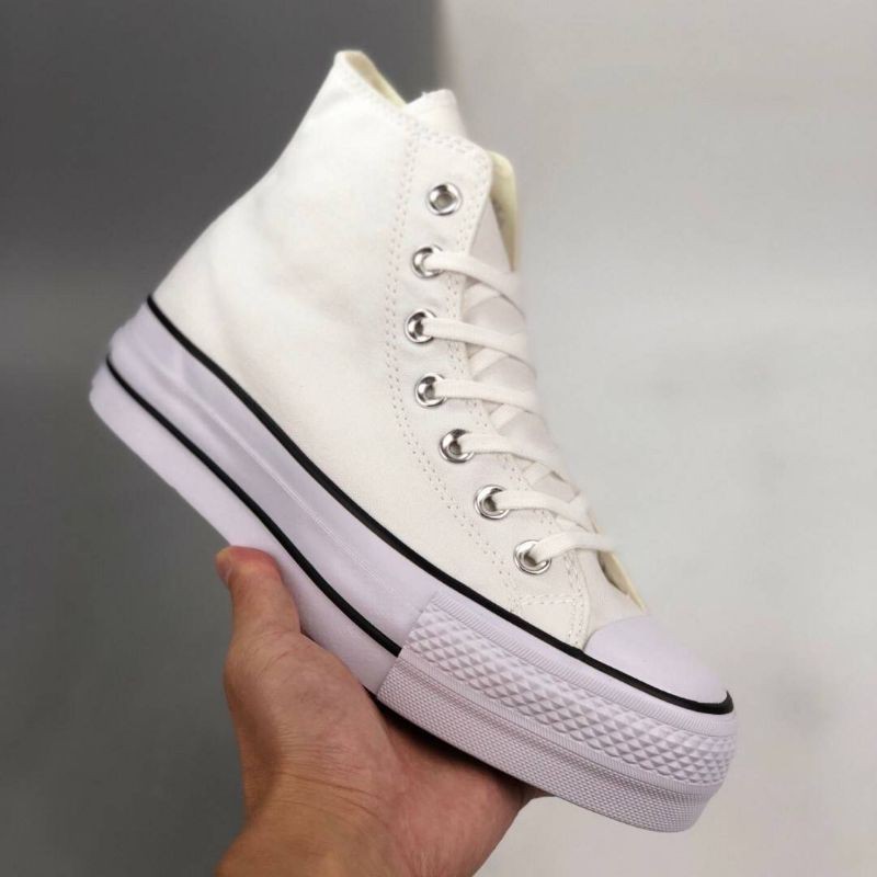 white sole converse