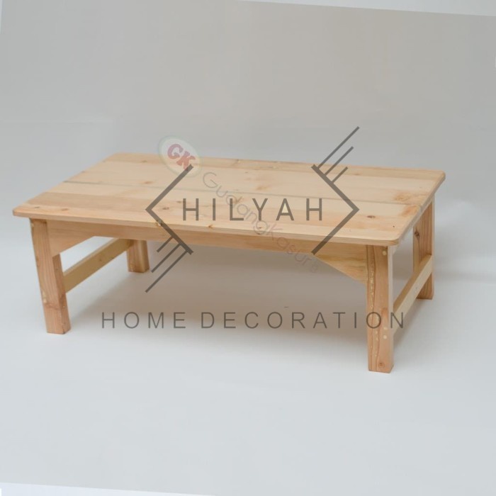 Meja lesehan kayu jati Belanda (100X50)