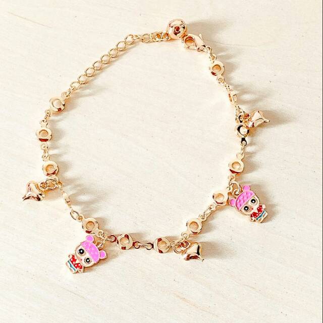 Gelang Anak LOL Pink Gold Xuping