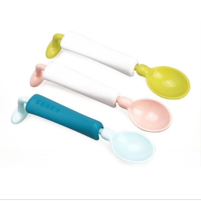 Beaba Training Spoon 360 Assorted - Sendok Makan Bayi