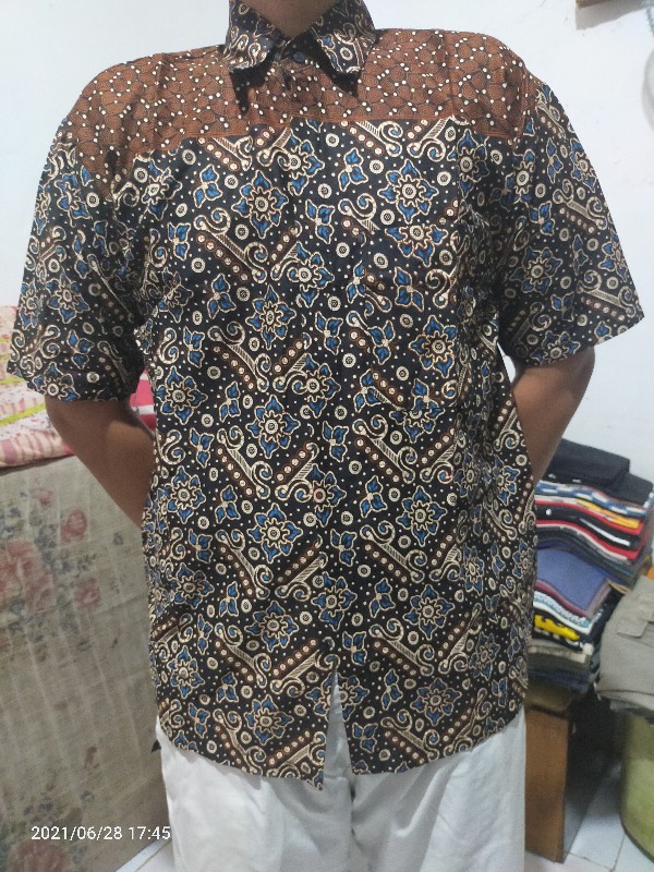M L Xl Xxl Xxxl Xxxxl Xxxxxl Hem Kemeja Batik Lengan Pendek Original Gen Batik
