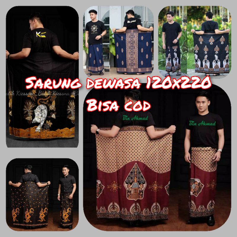 SARUNG BATIK / SARUNG BATIK PRIA / SARUNG BATIK WAYANG / SARUNG MURAH / SARUNG WADIMOR HITAM / SARUN