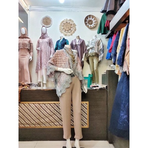 Outer viscose renda silver