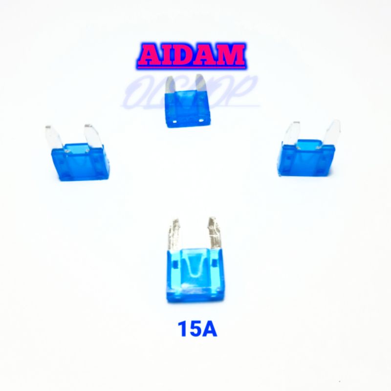 4 PCS SEKRING 15A FUSE SEKRING MOTOR TANCAP SEPEDA MOTOR