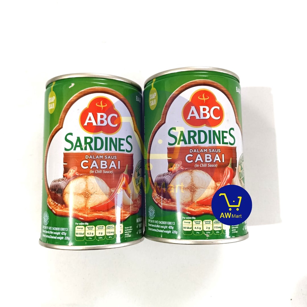 ABC SARDINES KALENG PEDAS - 425 GRAM - SARDEN ABC KALENG BESAR 425 GRAM - PEDAS