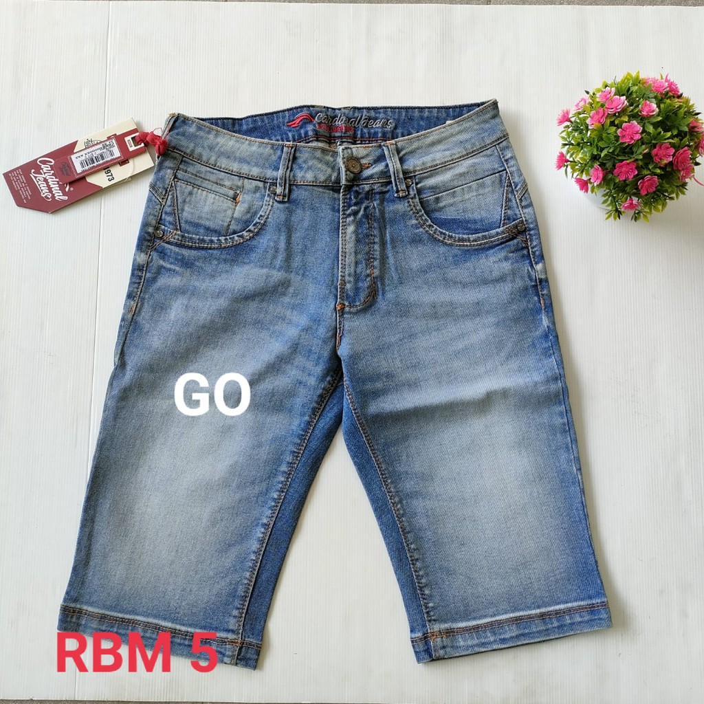 BB 34-RBM CARDINAL JEANS CASUAL Celana ( REGULER FIT ) Pria Celana Pendek Original