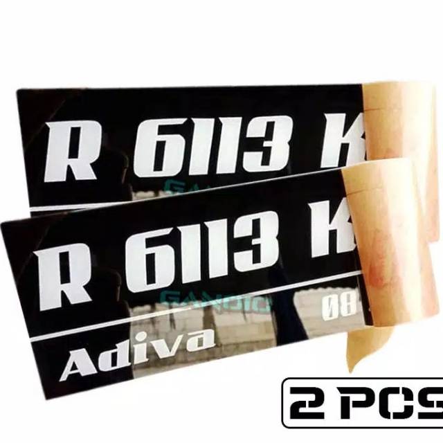PLAT NOMOR VARIASI MOTOR COSTUM 2 pcs