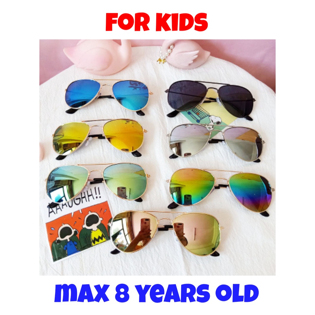 Kacamata anak aviator hitam / sunglasses fashion bl rv mirror murah lucu keren / aksesoris kids sunglasess kaca mata anak laki atau perempuan