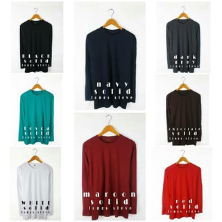  KAOS  POLOS  WHITE MISTY LENGAN  PANJANG  PUTIH MISTY DISTRO  