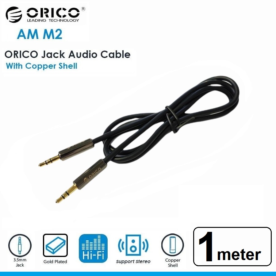 ORICO Kabel Audio Aux 3.5mm AM-M2 Male to Male 1M