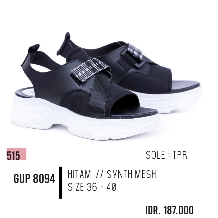 sepatu sandal wanita murah /sepatu sandal wedges cewek GUP 8094