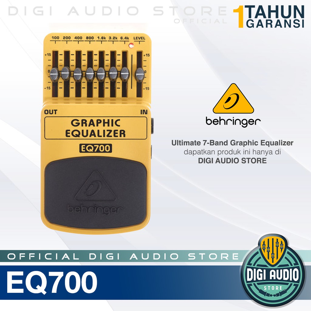 Behringer Graphic Equalizer EQ700 [ EQ 700 ] EFEK PEDAL Gitar Stompbox