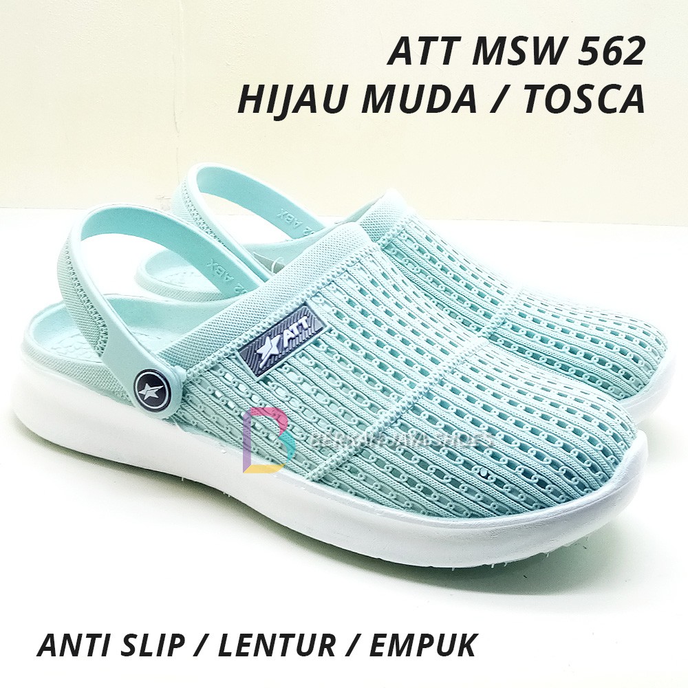 Sandal Sepatu Karet Wanita - Sepatu Sandal Karet Wanita ATT MSW 562 Anti Air &amp; Anti Slip