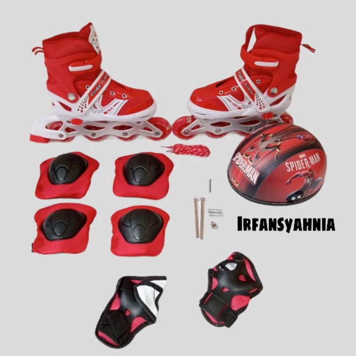 Sepatu Roda Anak dan Dewasa Power Inline Skate Model Bajaj dan Mobil Set deker dan Helm