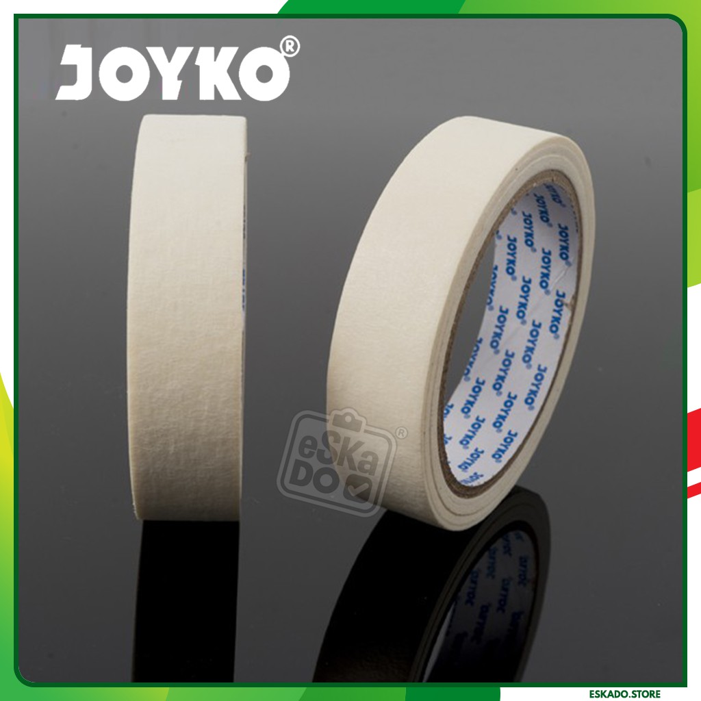 

Masking Tape Lakban Kertas Warna Cream Joyko 24 mm x 20 meter