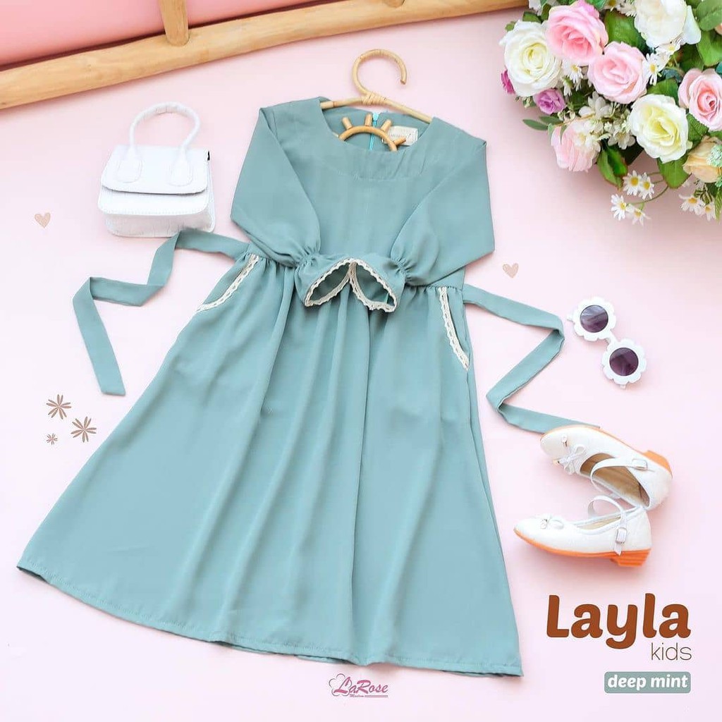 LAYLA KIDS DRESS BL MANGO CRAPE APLIKASI RENDA 5 - 6 TAHUN Dapat GAMIS ANAK Gamis Anak Perempuan Gamis Anak Terbaru 2021 Modern Dress Anak Gamis Anak Usia 5 Tahun Gamis Dress Anak Anak BEST SELLER