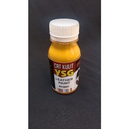 cat kulit isi 80 ml,warna kuning buruk,cat jaket kulit,cat sepatu kulit,cat tas kulit DLL