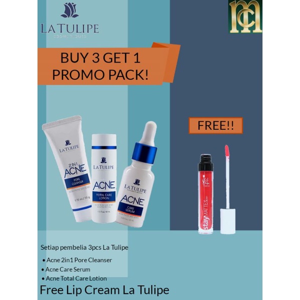 PROMO PACK!!! LATULIPE ACNE SERIES FREELIP CREAM