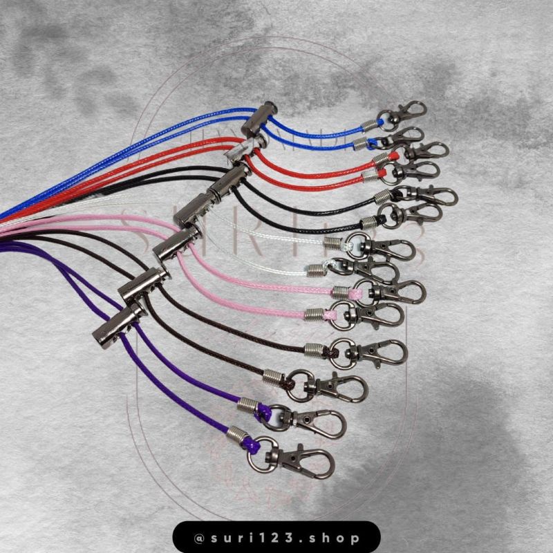 KALUNG MASKER KOREA/STRAPMASK/TALI KULIT KOREA 2mm PENGAIT BESI