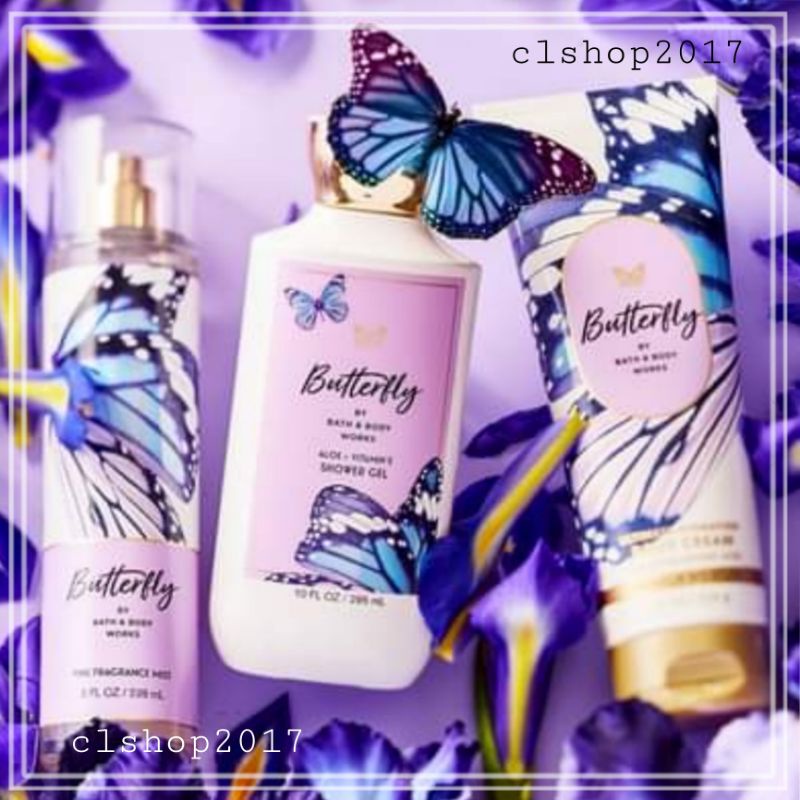 BATH &amp; BODY WORKS BBW BUTTERFLY SERIES FULLSIZE TRAVELSIZE MIST LOTION SHOWER GEL BODY CREAM HAND CREAM SHOWER GEL BODY CREAM LOTION MIST WASH WALLFLOWER ROOMSPRAY SCENTPORTABLE GENTLE GEL DEEP CLEANSING GENTLE FOAMING CREAMY LUXE