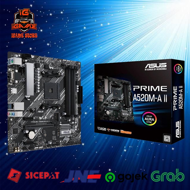 Asus PRIME A520M-A II AM4 4SLOT DDR4 M2 NAMPOL GAN