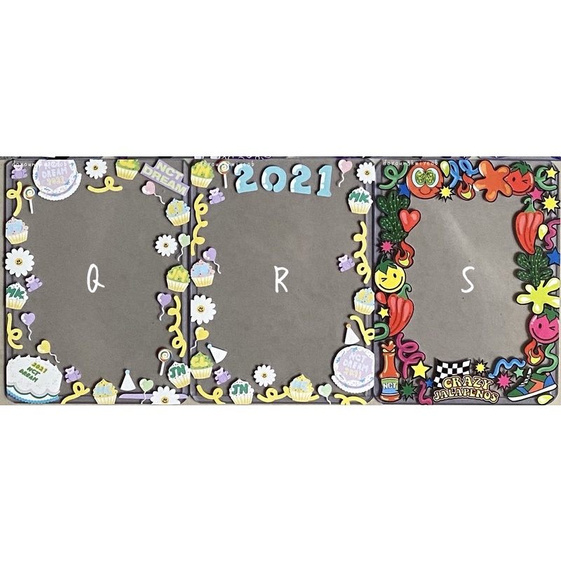 [탑꾸] decorated toploader - nct dream sg 21 season greeting 2021 hot sauce ultra pro deco toploader