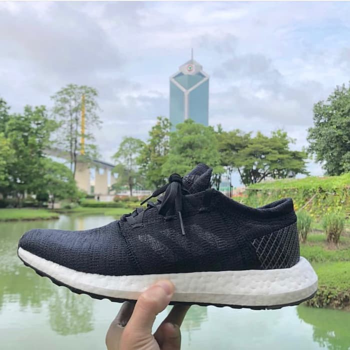 Promo ADIDAS PUREBOOST GO  CORE BLACK FTWR WHITE  ORIGINAL Diskon