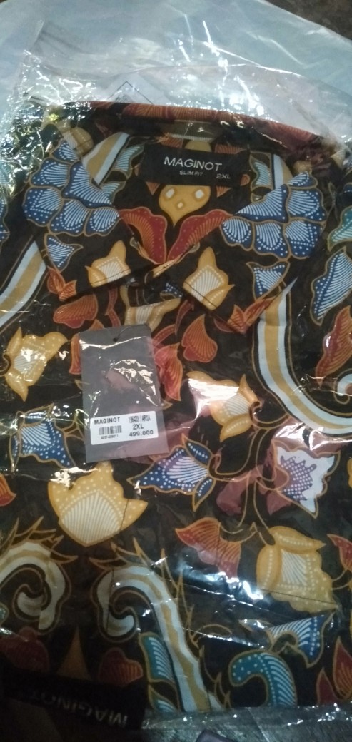 Maginot Kemeja Batik 2.0 Arka-ss Lengan Pendek Pria + Free Masker