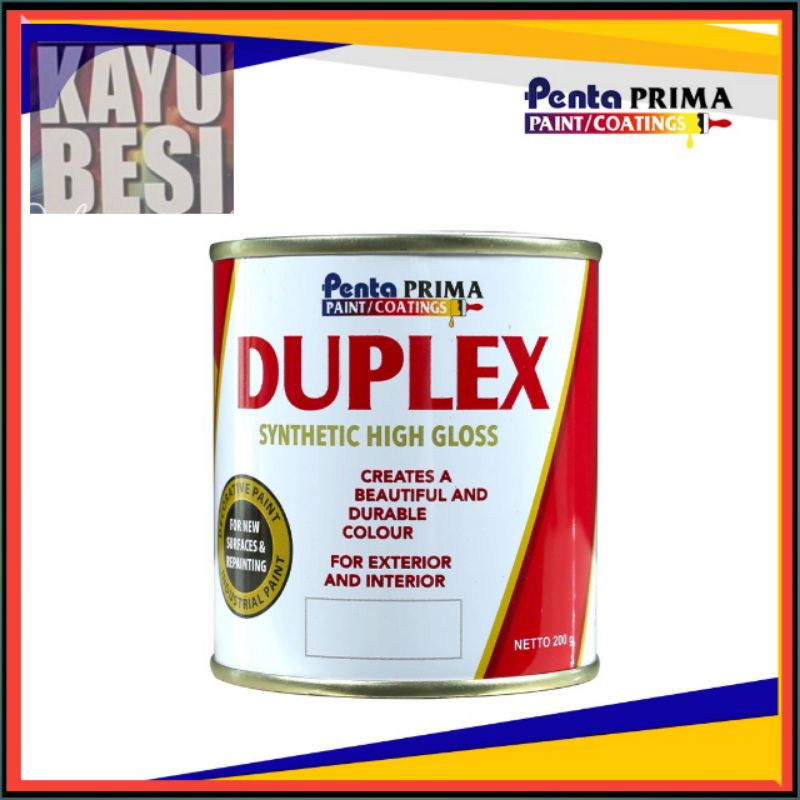 CAT KAYU BESI 200 ML CAT MINYAK PENTA PRIMA HITAM MERAH PUTIH 200 CC