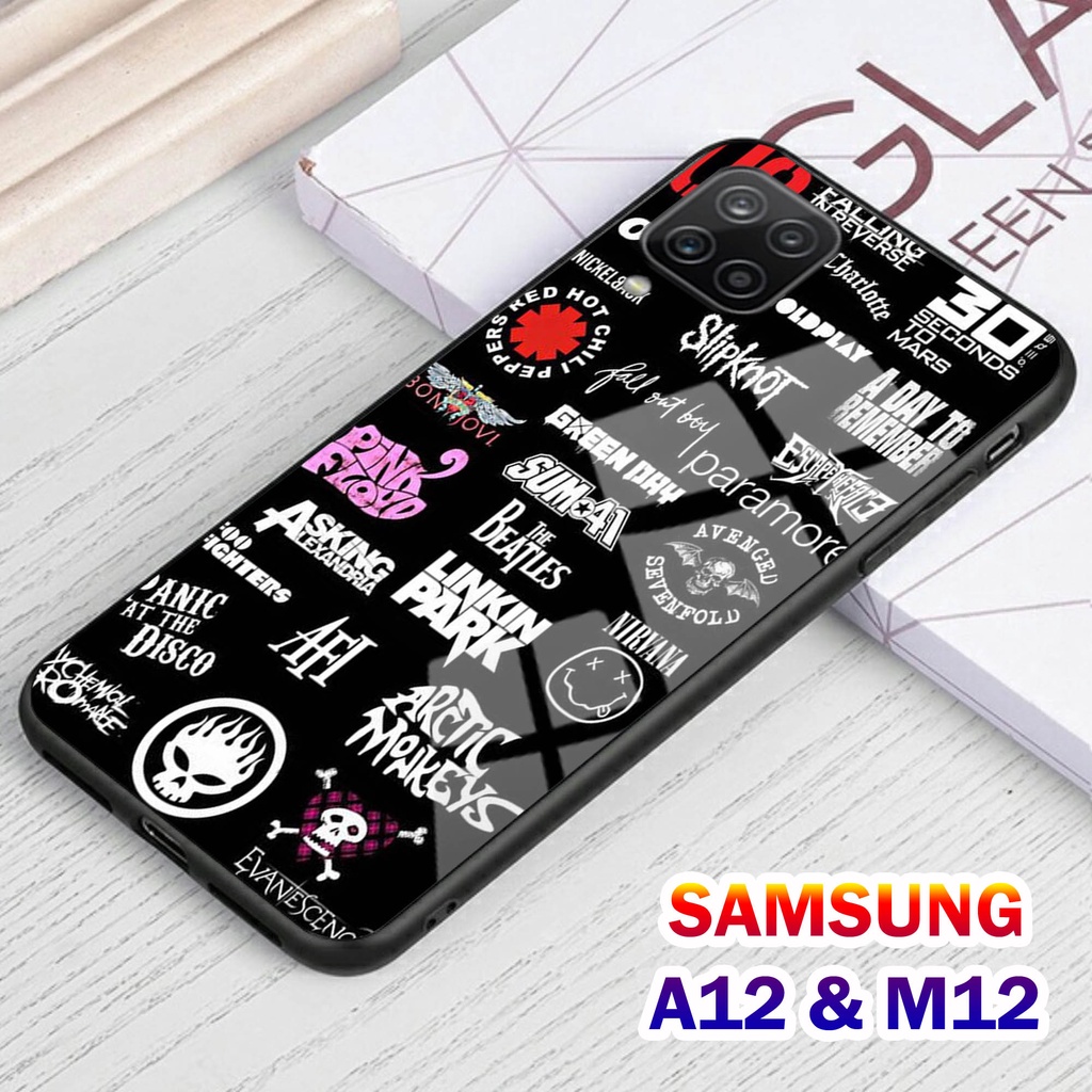 Softcase Glass Kaca SAMSUNG A12 , M12 - Casing HP SAMSUNG A12 , M12 [ S06 ].