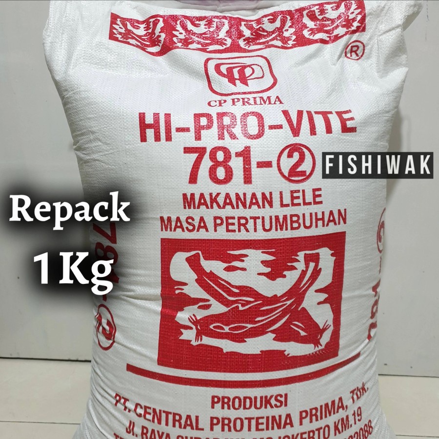 781-2 Repack 1kg / 1 kg Pelet 781 / Pakan lele 781 2 / Provit
