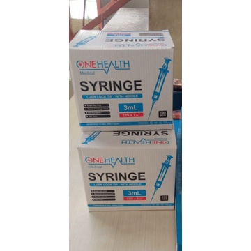 Syringe Suntikan 1ml, 3 ml  5  ml  10 ml izin resmi AKL per box isi 100