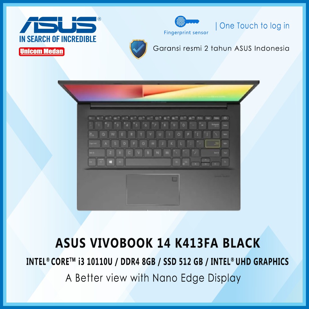 Asus VivoBook 14 K413FA Intel i3 10110U | DDR4 8GB | 512 SSD | Win 10