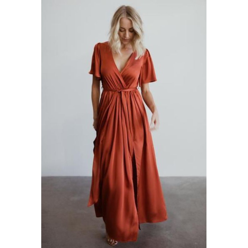 Dress Satin premium / Bridesmaid dress / Dress pesta