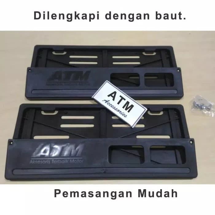 TEMPAT DUDUKAN TATAKAN PLAT NOMOR MOTOR UNIVERSAL BAHAN TEBAL DAN KUAT KUALITAS 100% BAGUS ATM