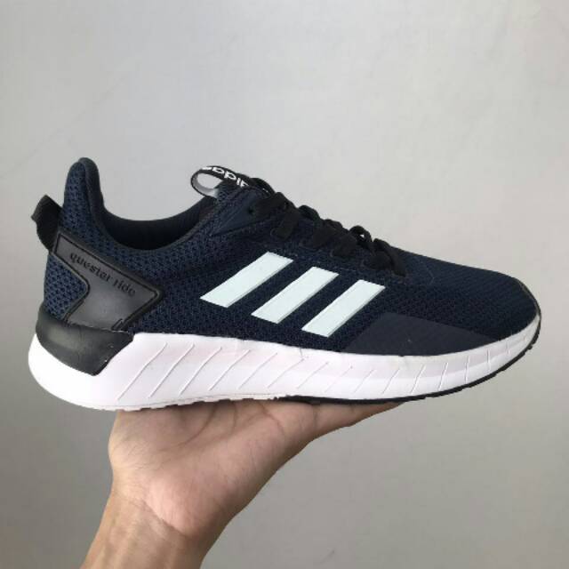 SEPATU ADIDAS RUNNING QUESTAR RIDE OUTSOLE NAVI WHITE ORIGINAL BNNWB