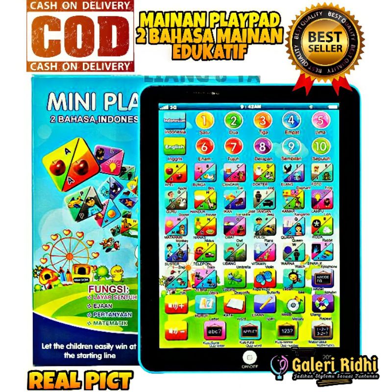 Playpad Mainan Edukasi Elektronik Anak model Ipad