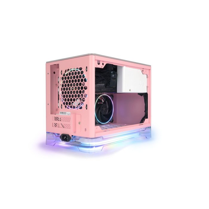 INWIN A1 Plus Pink - Mini ITX Tempered Glass With 650W PSU 80+ Gold