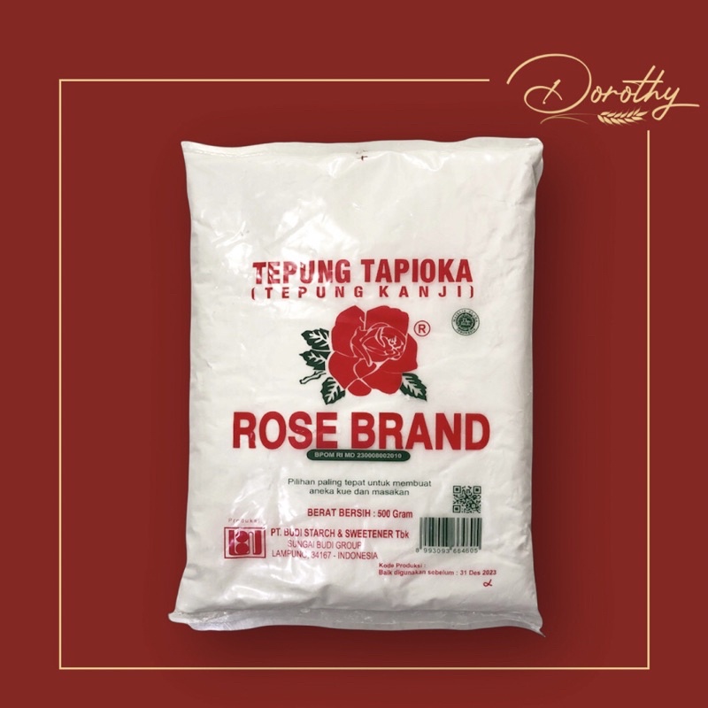 

TEPUNG TAPIOKA / TEPUNG KANJI ROSE BRAND 500 GRAM