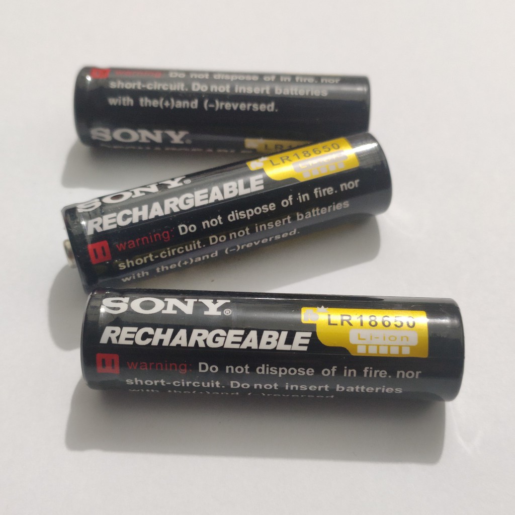 BATU BATEREI BATREI BATTERY SONY 18650 RECHARGEABLE 3000mAh