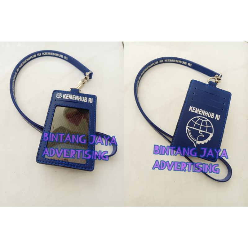 

ID CARD TALI NAME TAG KEMENTERIAN PERHUBUNGAN RI (KEMENHUB RI) BIRU 4 SLOT CARD
