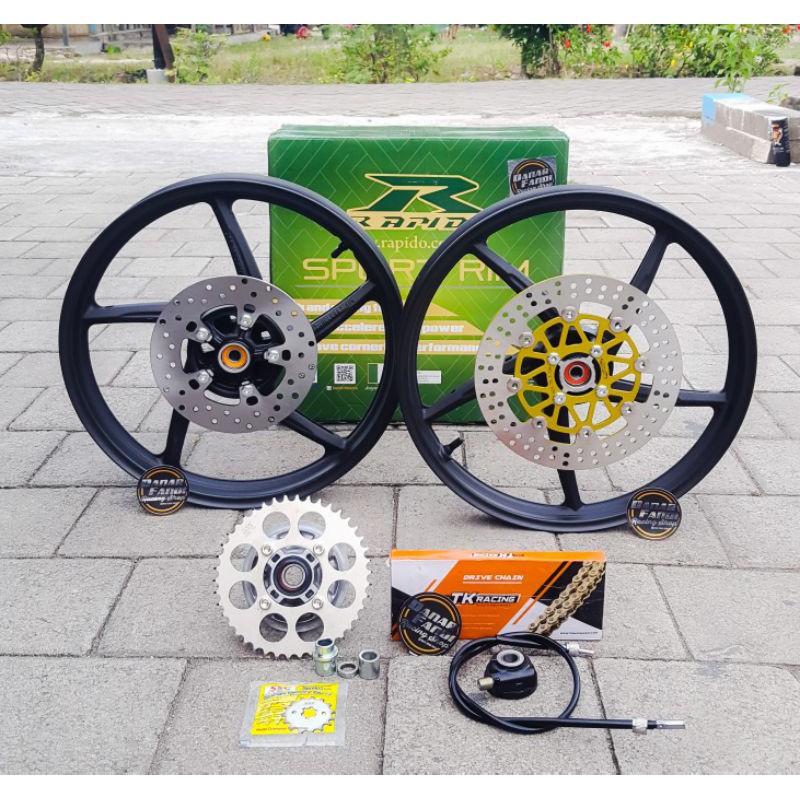 VELG SET RAPIDO PNP NINJA SS, R , RR